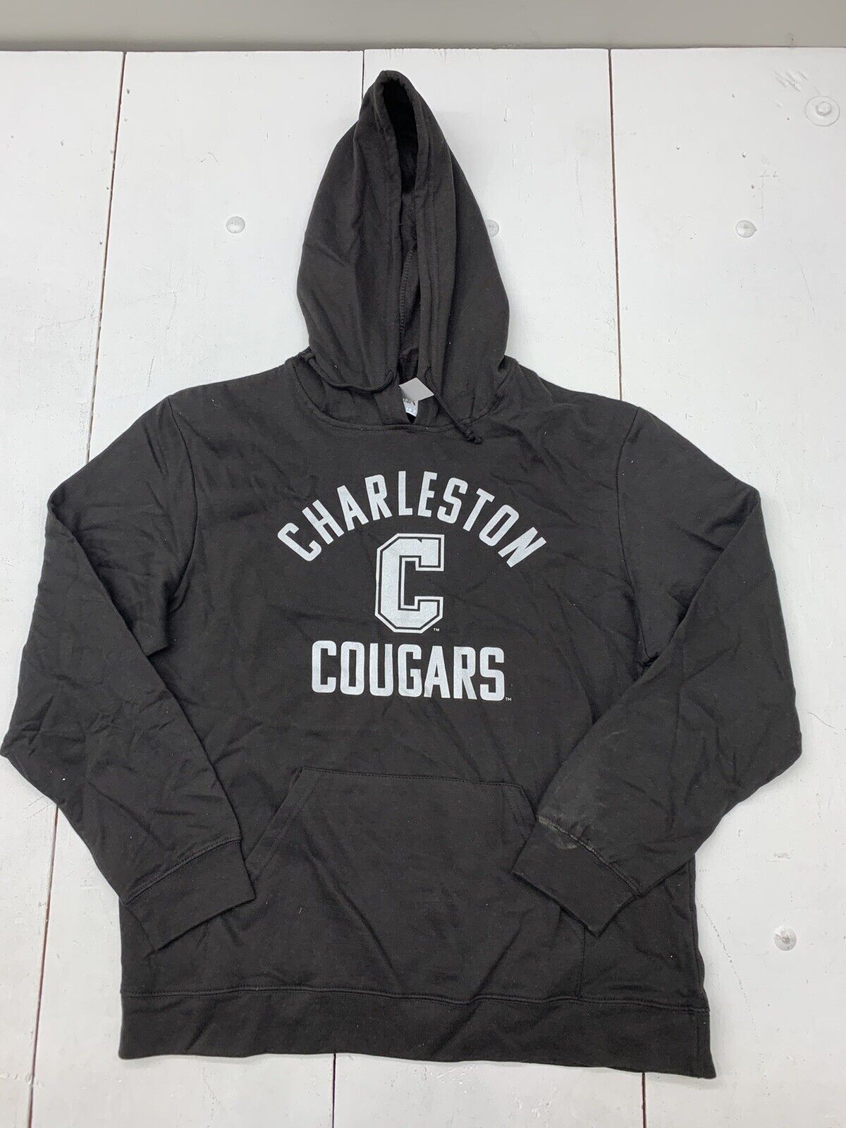 Delta Mens Charleston Cougars Black Pullover Hoodie Size Large
