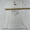 Salon Maven Screen Print White Short Sleeve T Shirt Women’s Size Small