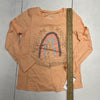 Carters Orange “love to read” Graphic Print Long Sleeve T-Shirt Girls Size 6 NEW