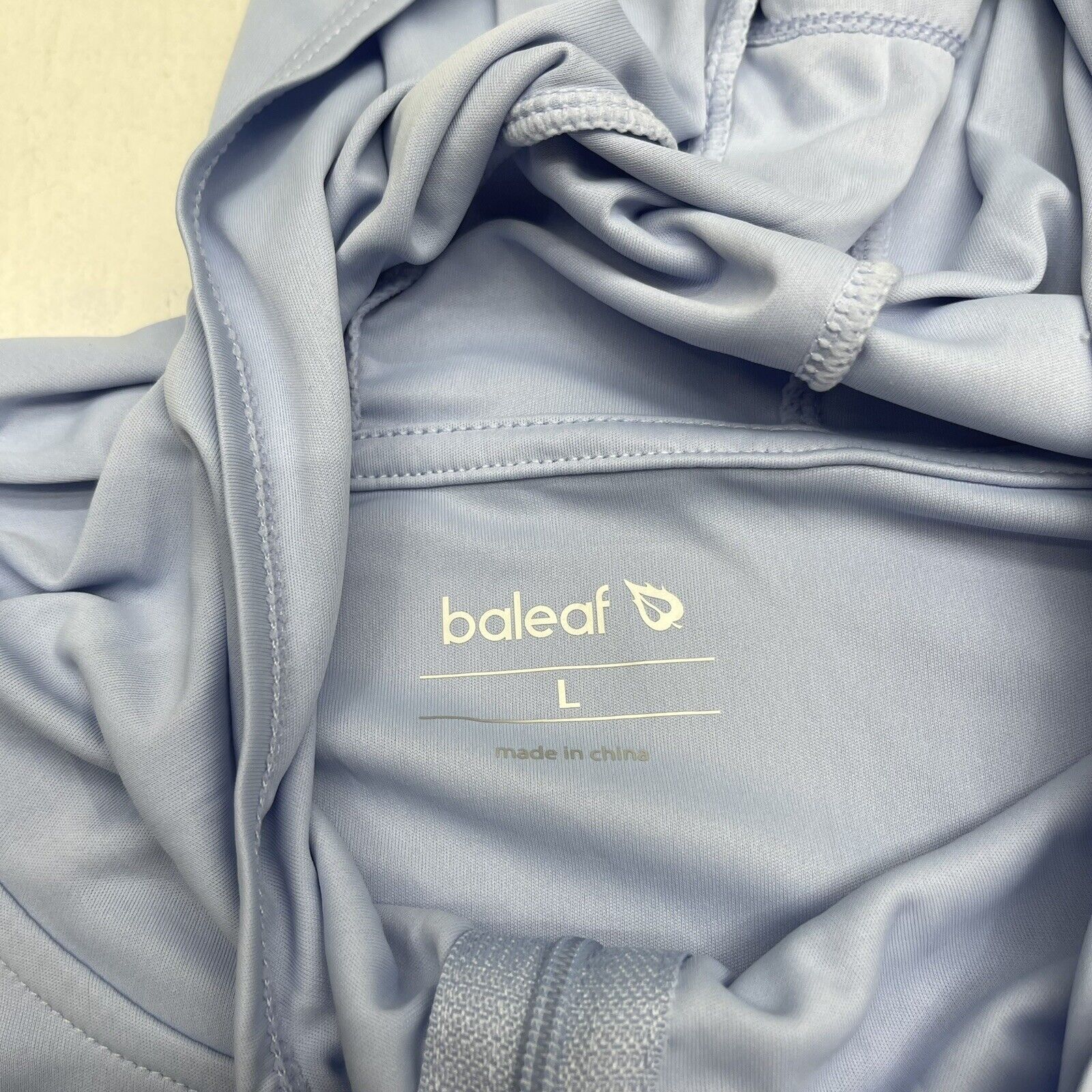 Baleaf Blue UPF 50 Long Sleeve Hooded Zip Up Jacket Women's Large