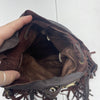 Spell &amp; The Gypsy Collective Dreamweaver Brown Leather Bone Fringe Crossbody