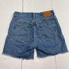 Levi’s 501 Mid Thigh Distressed Button Fly Shorts Women’s Size 28