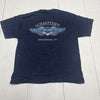 Harley Davidson Navy Blue Wild &amp; Free Schaefer’s Orwigsburg PA T Shirt Mens XL