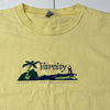 Vintage Varcity Hawaii Yellow Graphic Short Sleeve T-Shirt Adult Size 2XL USA