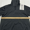 Nike Retro Black Pullover Hoodie Sweatshirt Men Size L Waist Drawstring