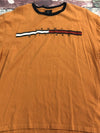 Vintage Tommy Hilfiger Logo Orange Short Sleeve T-Shirt Men Size XL *