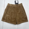 Dolce &amp; Gabbana Brown High Waisted Corduroy Shorts Womens Size 36 US 0