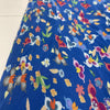 Saloni Vida B Blue Floral Asymmetrical MIDI Dress Women’s Size 12 Defects