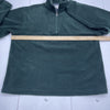 J Crew Green Fleece 1/4 Zip Pullover Sweater Mens Size Small