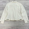 Eddie Bauer White Classic Cotton Button Up Denim Jean Jacket Woman’s Size XL NEW