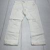 Pilcro White Distressed Slim Boyfriend Crop Jeans Women’s Size 30 New