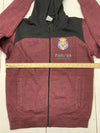 Villarreal CF Pamesa Ceramica Jacket Hoodie Men&#39;s M Long Sleeve Full Zip Maroon