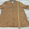 Eileen Fisher Amber Long Sleeve Button Up Blouse Shirt Women Size XL NEW