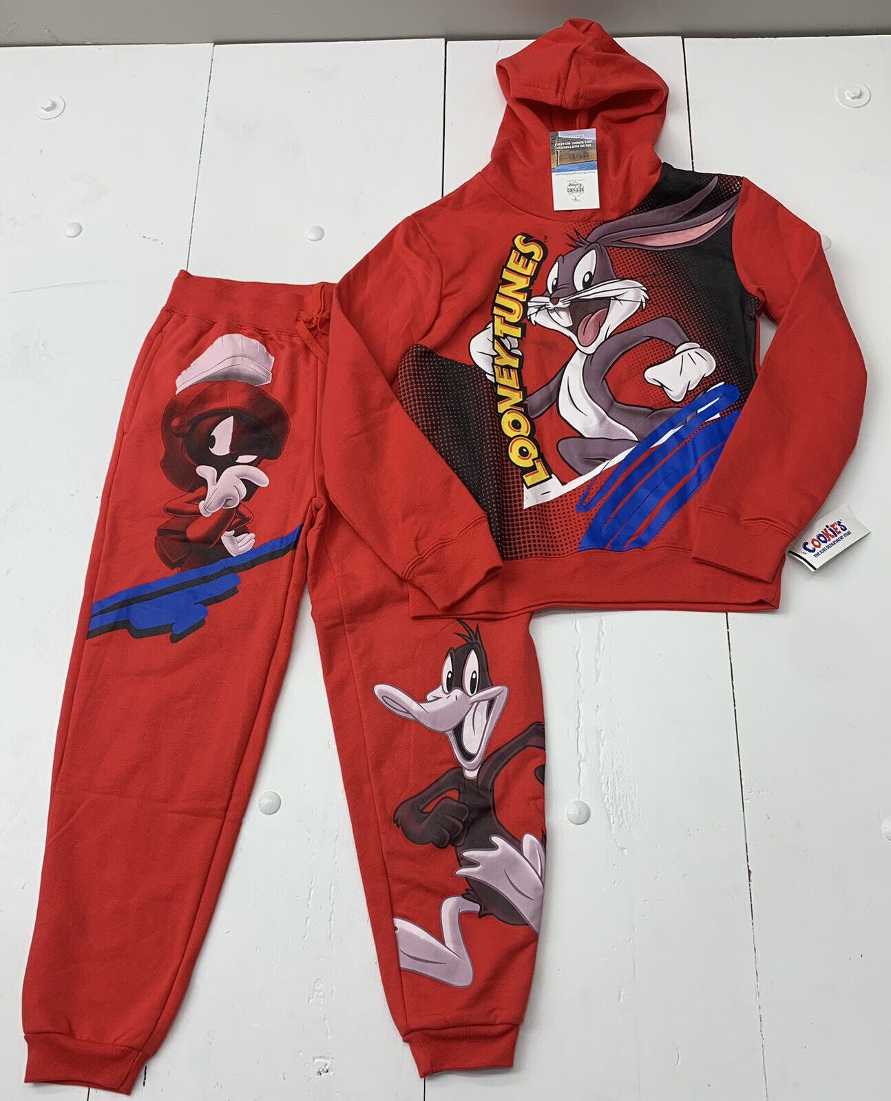 Looney Tunes Boys Red Jogger suit Size size 10/12