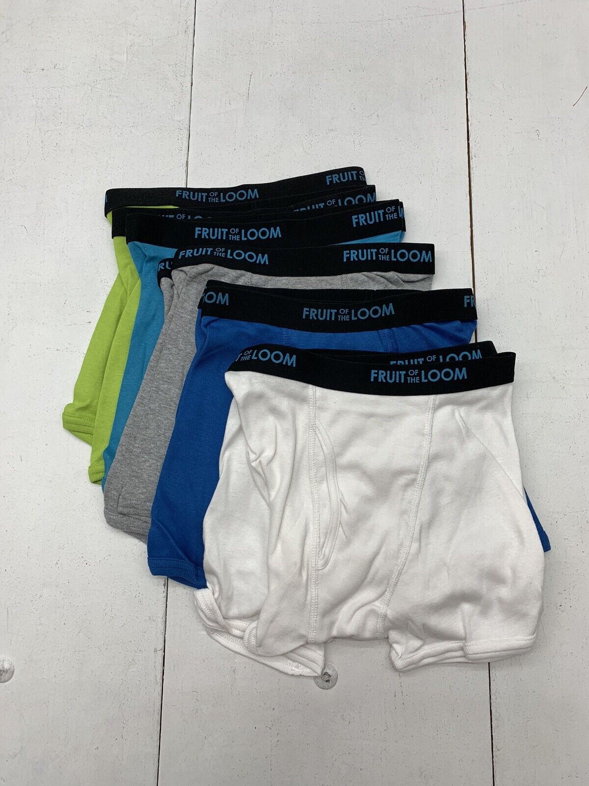 Fruit Of The Loom Kids 10 Pack 5 Color Boxer Briefs Size Medium