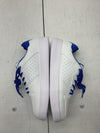 Mens White Blue Athletic Sneakers Size 12