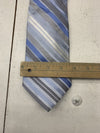 Mens Multicolor Blue Striped Neck Tie