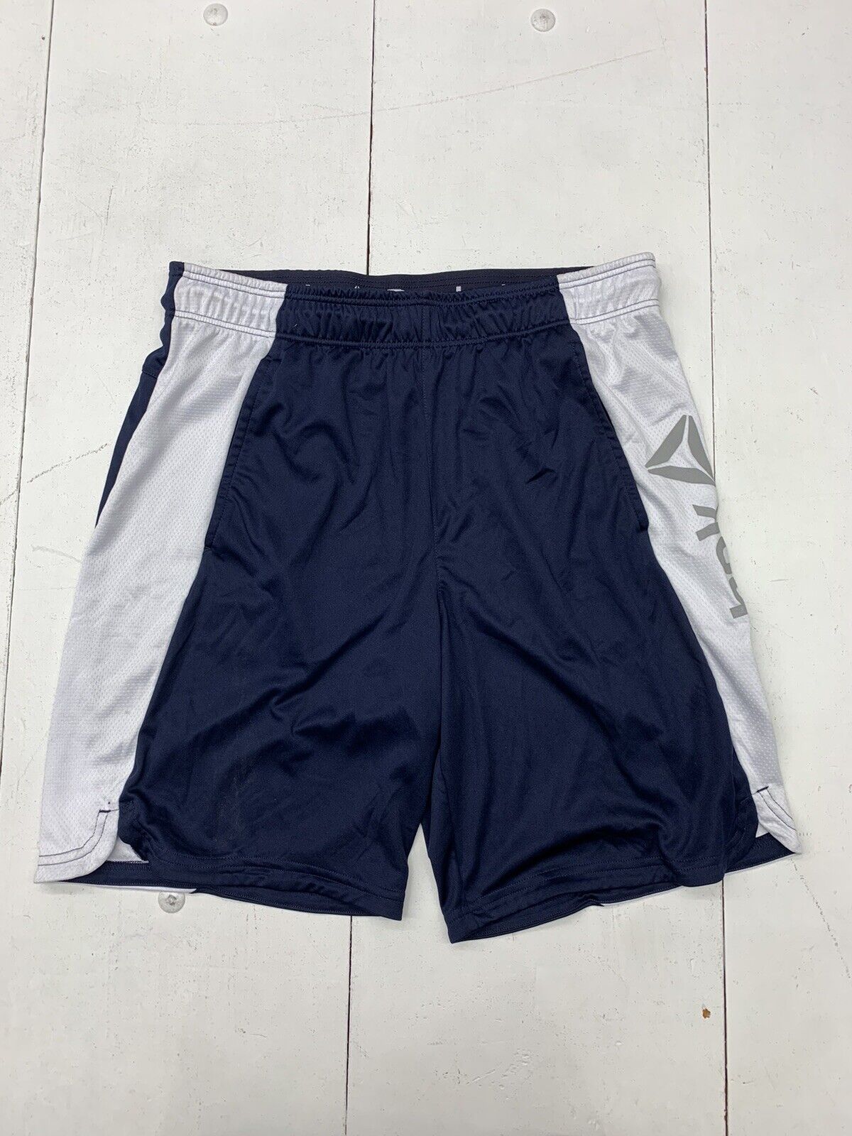 Reebok Mens Dark Blue Shorts Athletic Large - beyond Size exchange