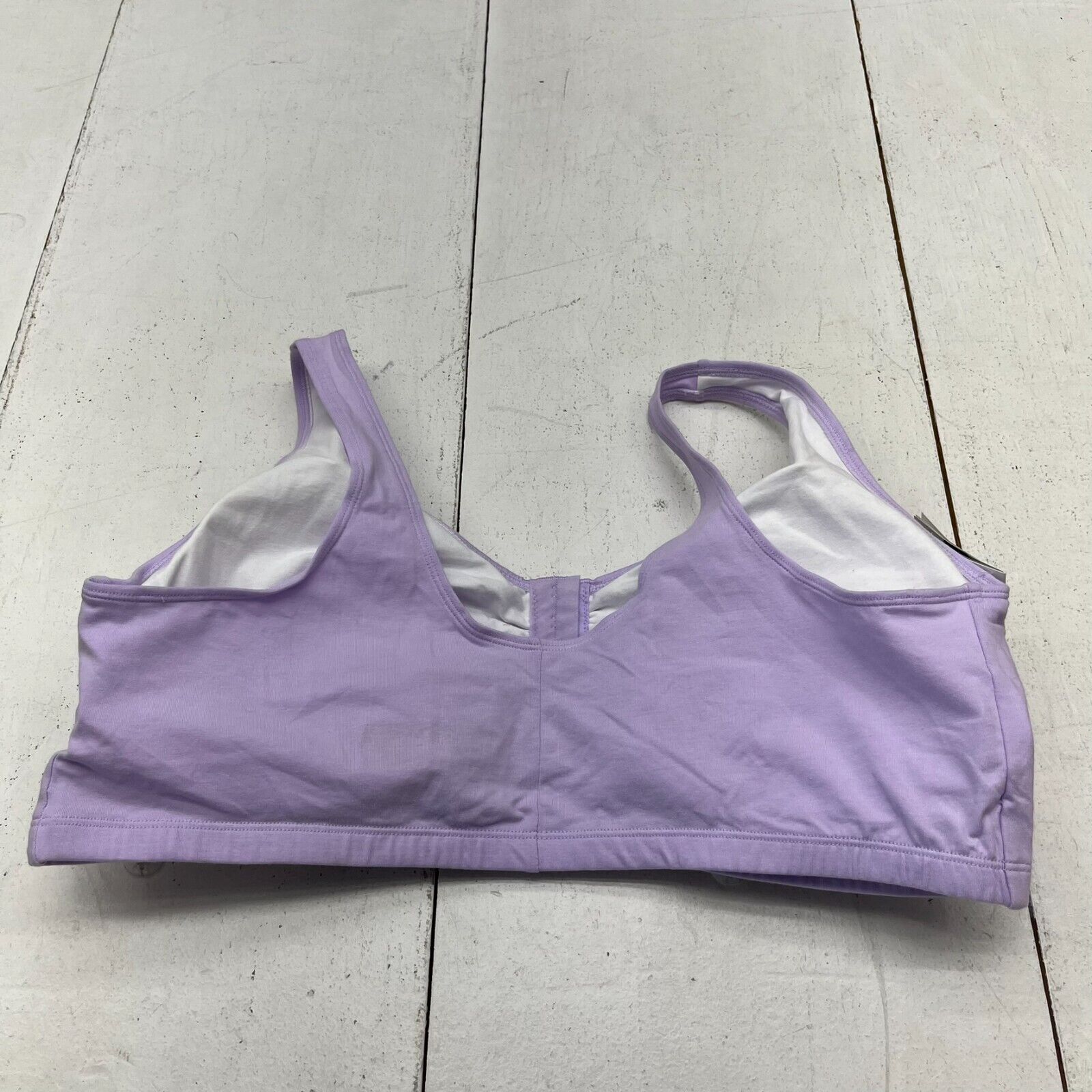 Fruit Of The Loom Purple Front Closure Sports Bra Women's Size 48 NEW -  beyond exchange