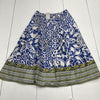 Hinson Wu Blue Strip Printed Gloria Skirt Women’s Size Small New