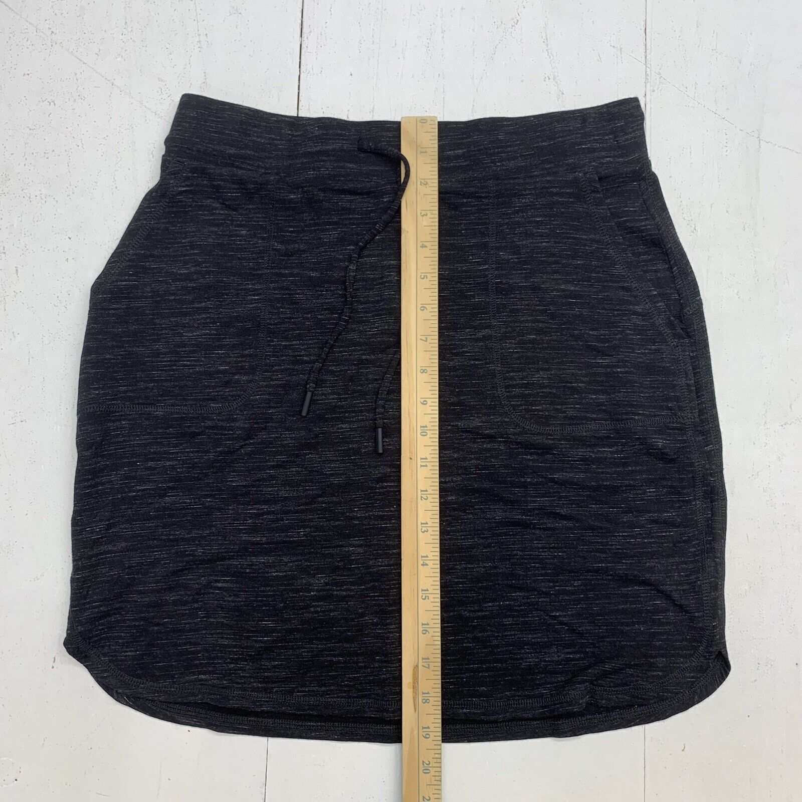 Hilary Radley Womens Black Drawstring Skirt size Medium - beyond exchange