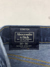 Abercrombie &amp; Fitch Kennan Blue Denim Distressed Blue Jeans Size 30x30