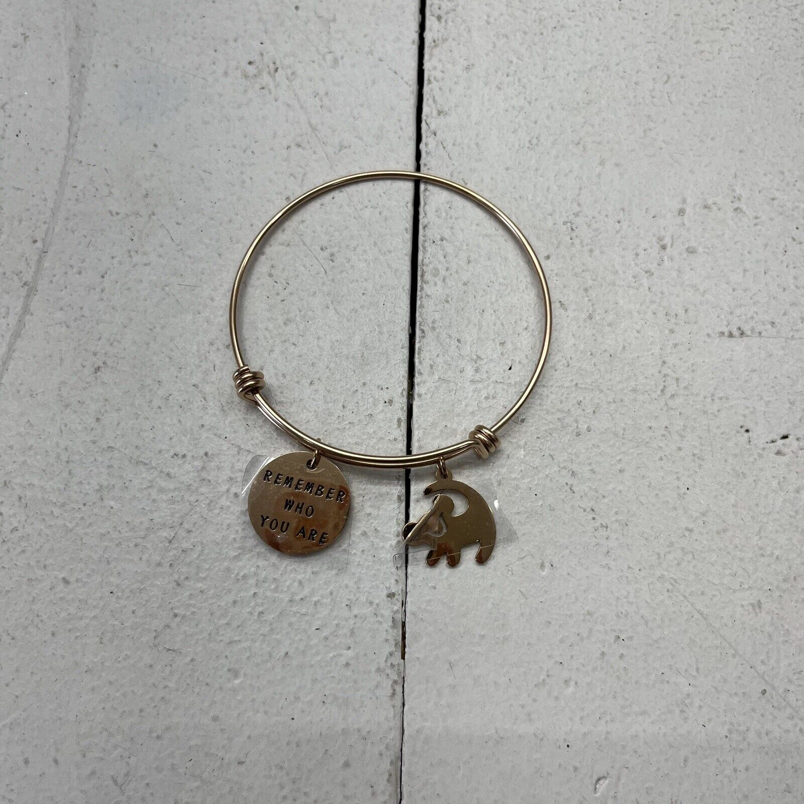 Gold Remember Who You Bracelet NEW