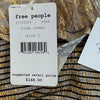 Free People Ivory Gold Sleeveless Sheer Dress Women Size L NEW Slip Not Included