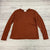 Lafayette 148 Rust Long Sleeve Spun Silk Shirt Women Size XL NEW