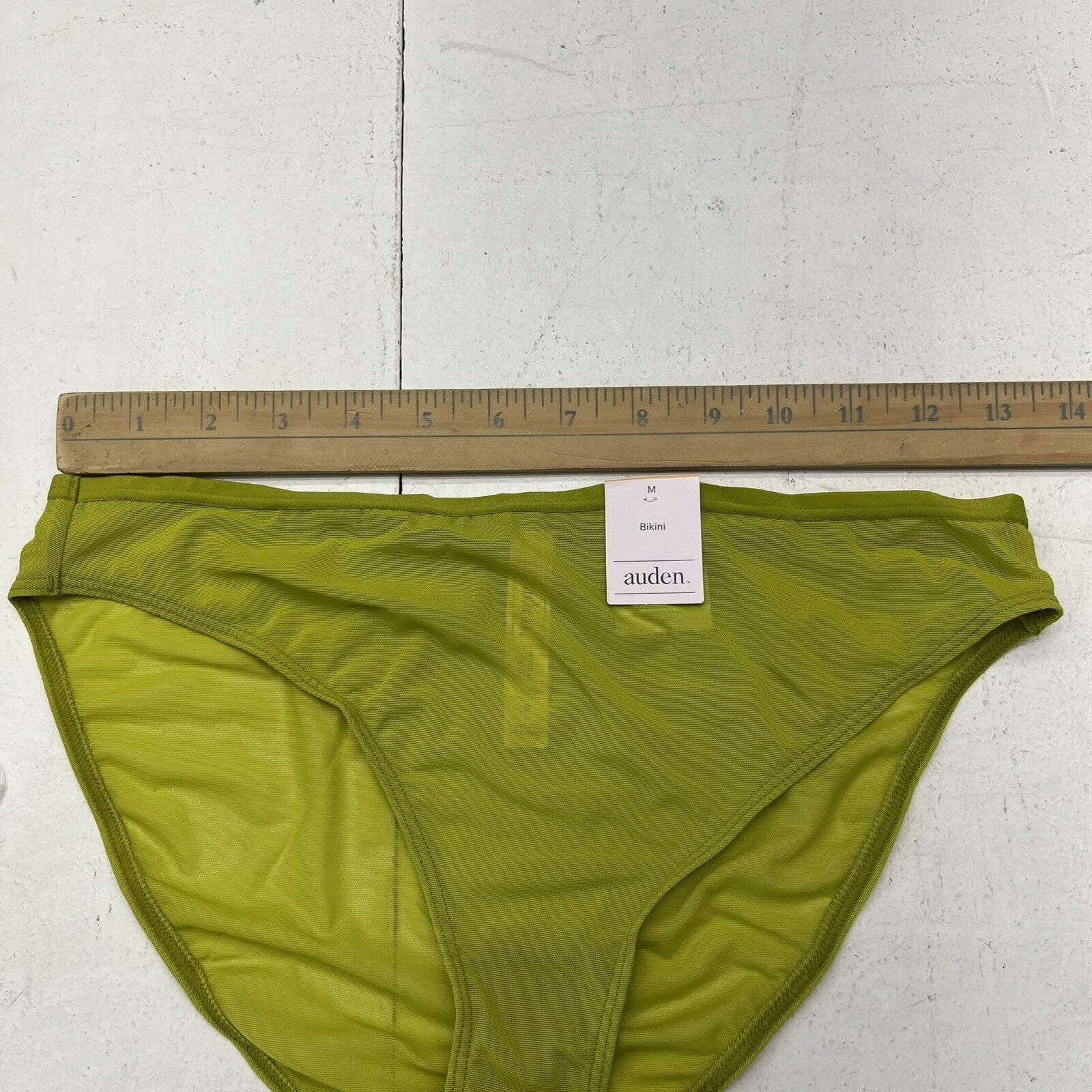 Auden Green Mesh Bikini Underwear Women's Size Medium NEW - beyond exchange