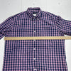 J Crew Purple Plaid Flex Washed Slim Long Sleeve Button Up Mens XL New