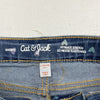 Cat &amp; Jack Blue Heart Print Jean Shorts Girls Size Large NEW
