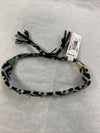 REBECCA MINKOFF B26661 Zig Zag Friendship Bracelet In Black/ Blossom New