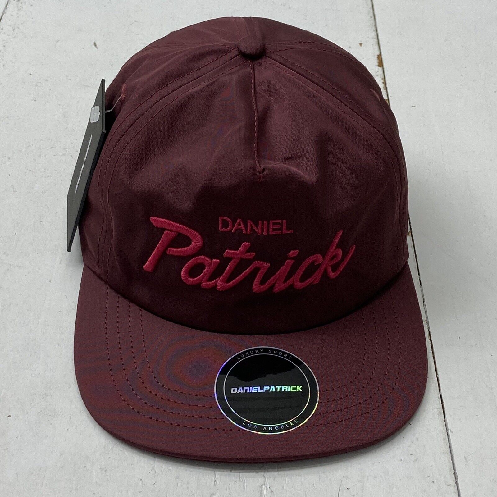 Daniel Patrick DP Maroon Nylon Stadium Snapback Hat Adult One Size NEW