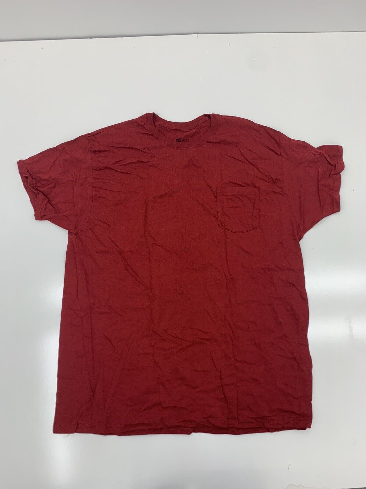 Hanes Mens Red Short Sleeve Shirt Size 2XL