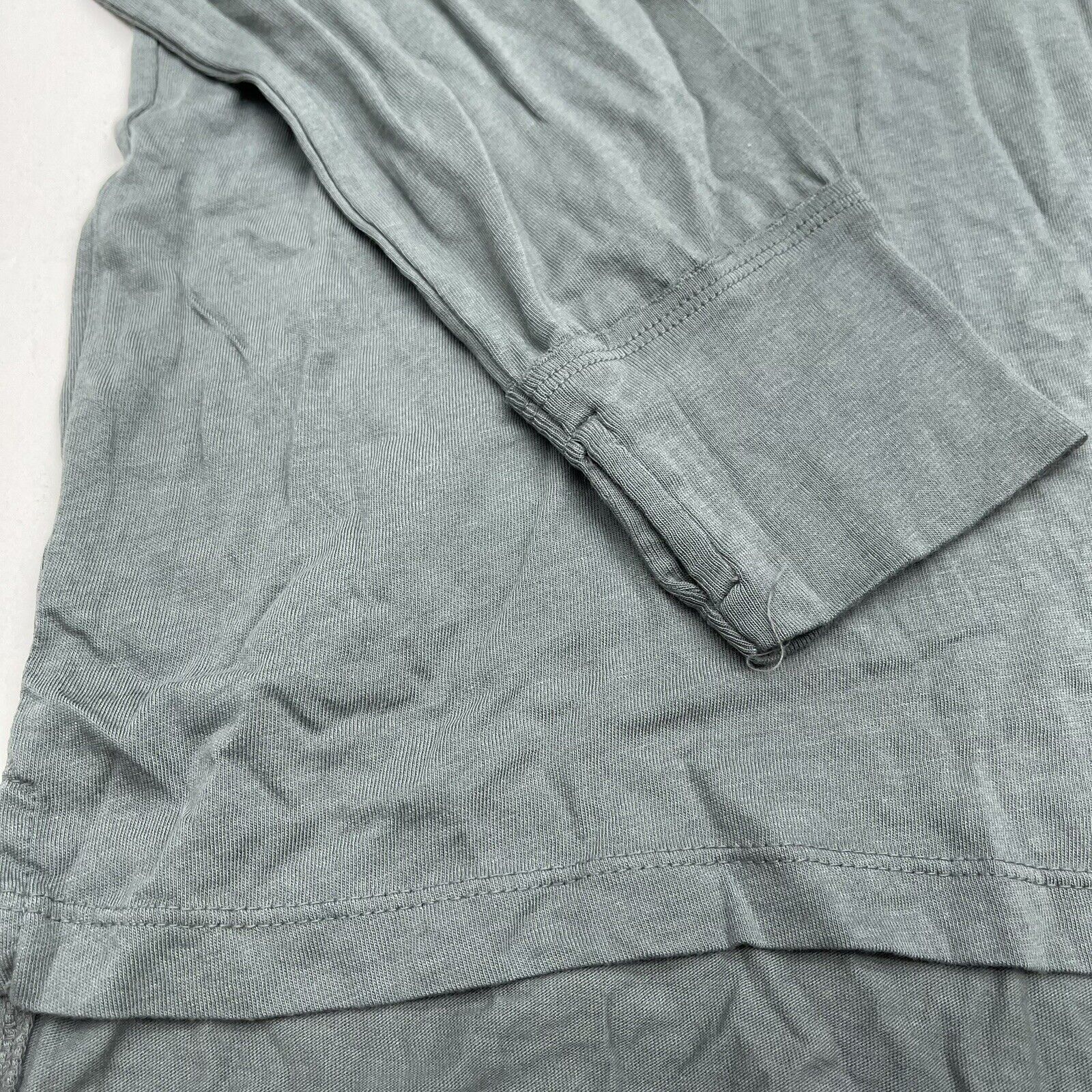 Mono B Lotus Blue Gray Long Sleeve T Shirt Women's Size Large - beyond  exchange