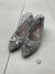 Sandiex Womens Silver Sheer Slip On Sandals Size 7.5