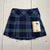 Ibiley Blue Plaid Skirt W/Biker Shorts Girls Size 4 NEW