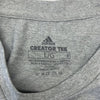 Adidas Mens Grey kansas Jayhawks Short sleeve athletic shirt Size Large
