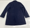 Cole Haan Signature Navy Blue Wool Blend Top Coat Mens Size Large