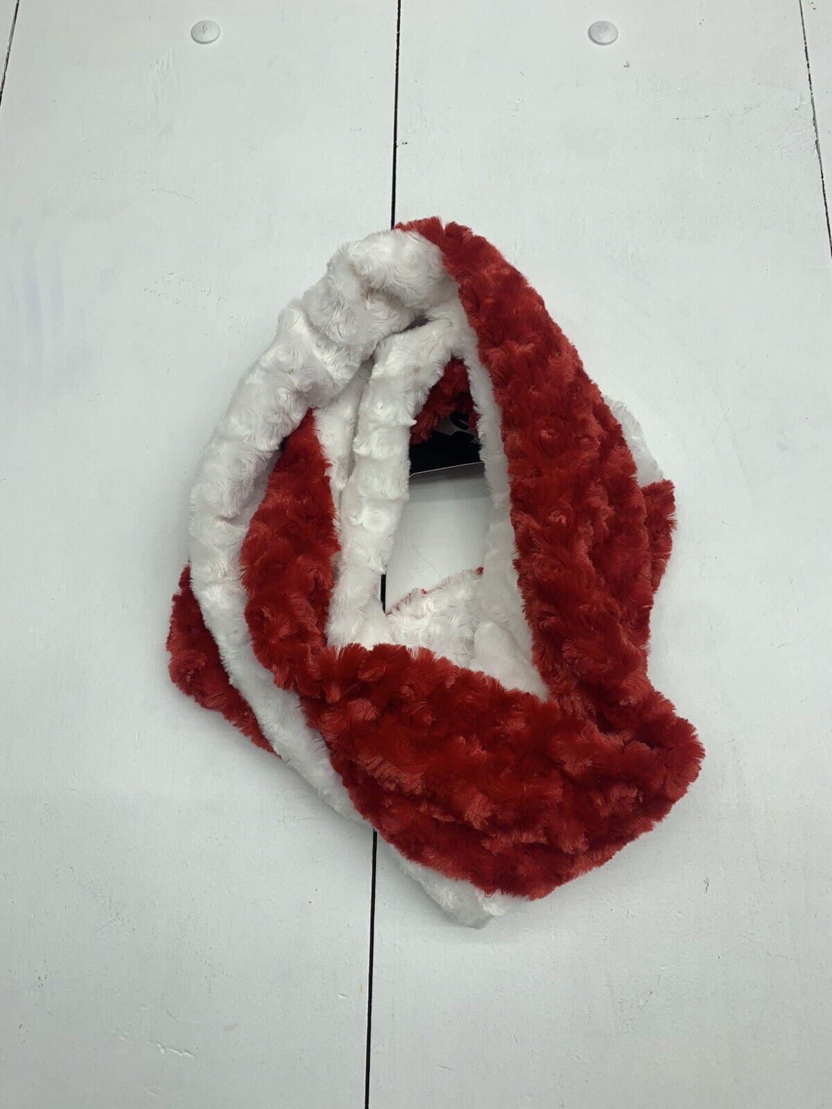 Spirittales Red White Infinity Scarf Size Large