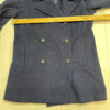 Tommy Hilfiger Navy Blue Wool Double Breasted Military Peacoat Women’s Medium