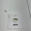 ASOS Design Sterling Silver .925 Gold Plated Ring Size 7 New *