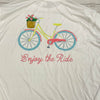 Haley &amp; the Hound Print White Long Sleeve Beach Shirt UPF 50+ Women Size L NEW