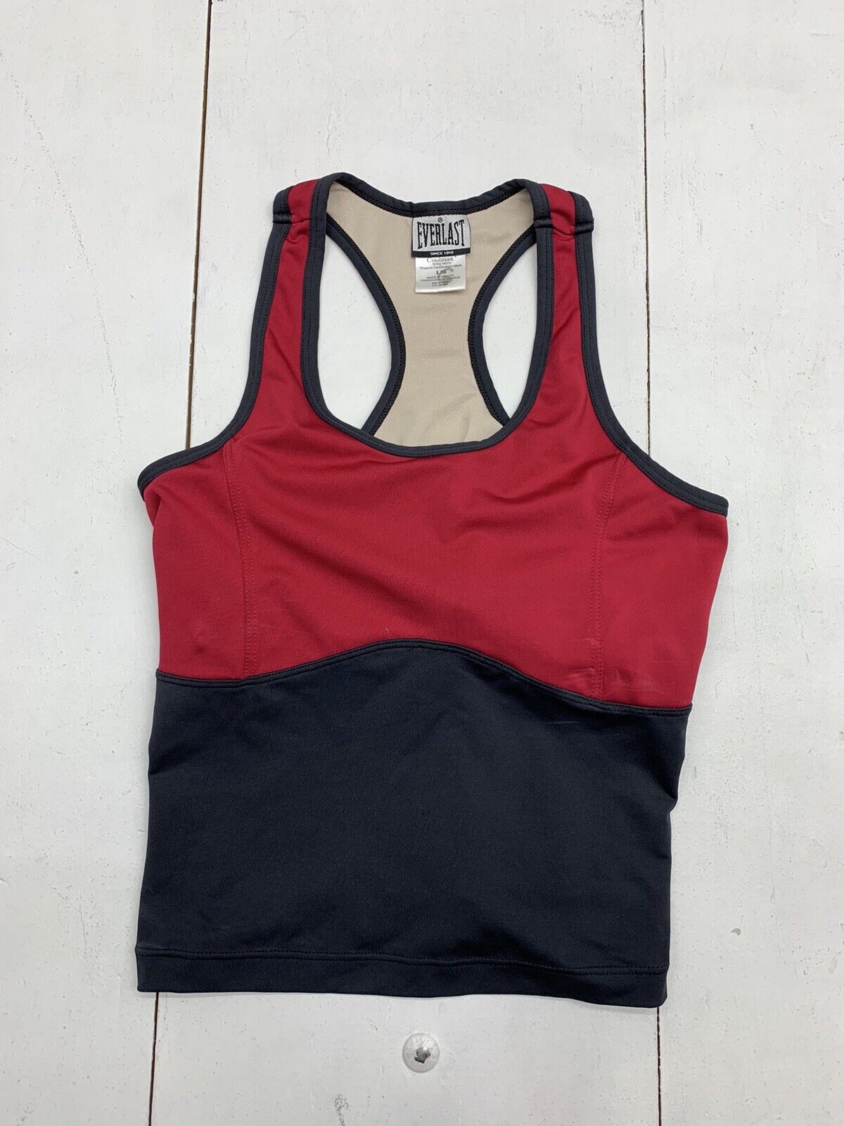Everlast Womens Red Black Athletic Tank Size Large - beyond exchange