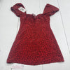 Realisation Par Venus Red Squiggle Mini Dress Women’s Size Large New
