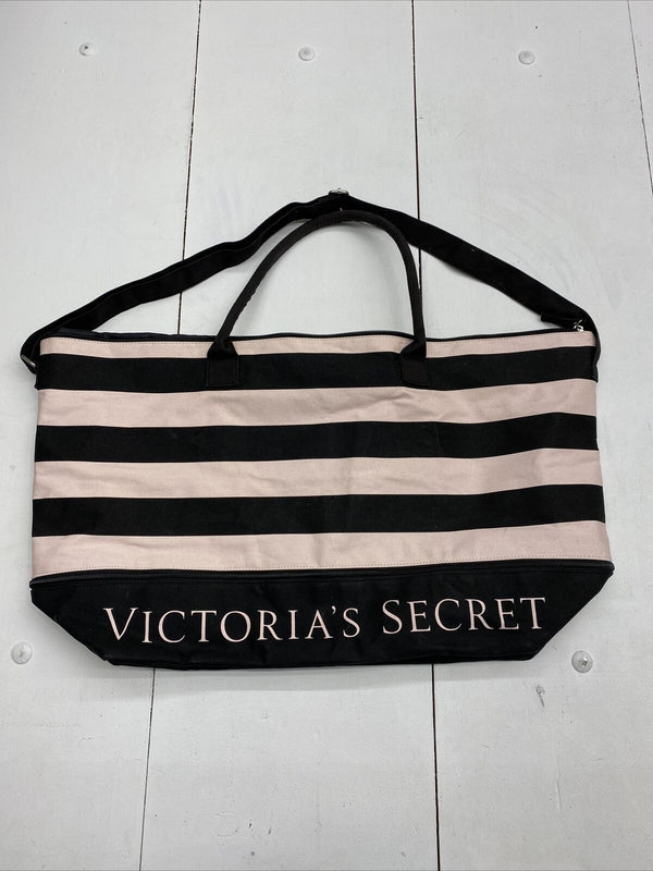 Victoria Secret One Size Tote Bag Purse Beige And Pink - beyond exchange