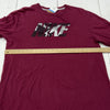 Nike Plum Long Sleeve Camo Logo Graphic T-Shirt Adult Size XL