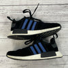 Adidas NMD R1 J Black Shiny Blue Sneakers Shoes F97579 Youth Size 6.5 *