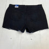 Old Navy Black Distressed Denim Slouchy Straight Jean Shorts Women Size 22 NEW